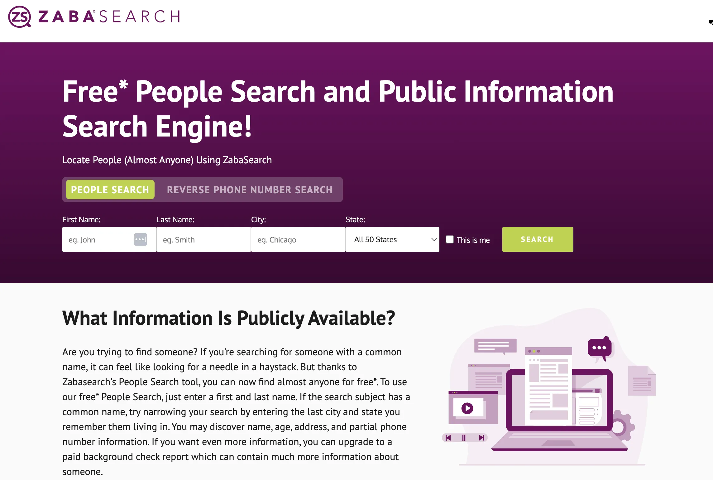 găsitor rapid de oameni